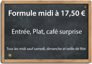 Ardoise Menu Restaurant gastronomique